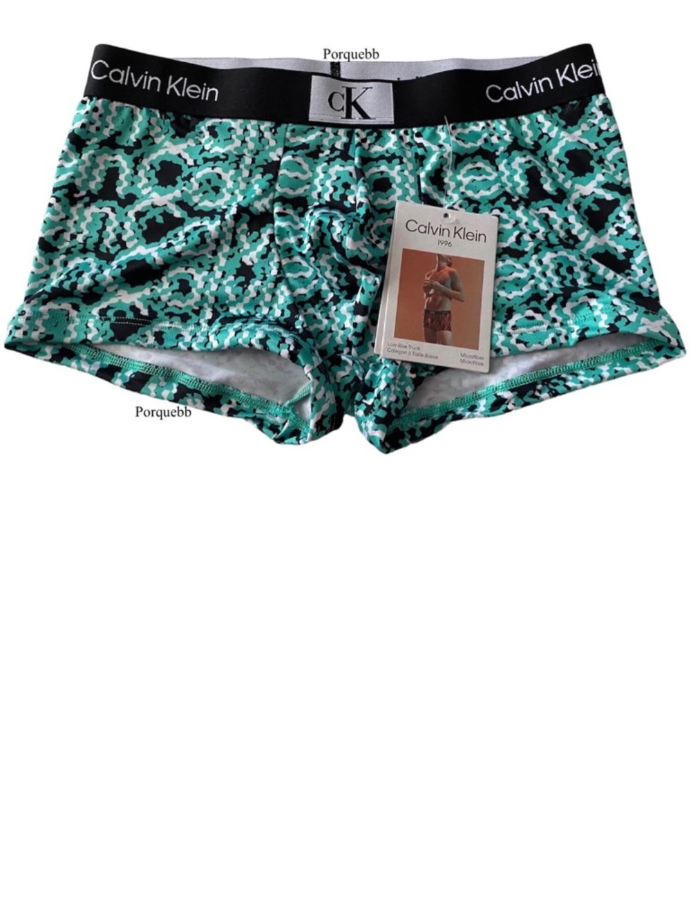 Calvin Klein Low Rise Trunk Underwear Microfiber Logo Band 1996 NB3406321 2XL